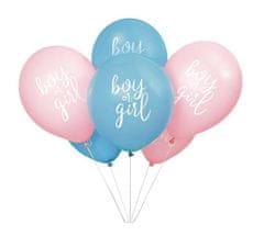 Latexové balóniky Gender reveal - Boy or Girl - Chlapec alebo dievča - 8 ks - 30 cm