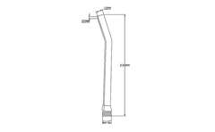 SAPHO Sapho, Ručná sprcha, 230mm, mosadz/chróm, 1204-01