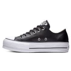 Converse Trampky čierna 39.5 EU Chuck Taylor All Star Lift Clean Leather Low Top