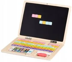 EcoToys Drevený notebook s magnetickým monitorom