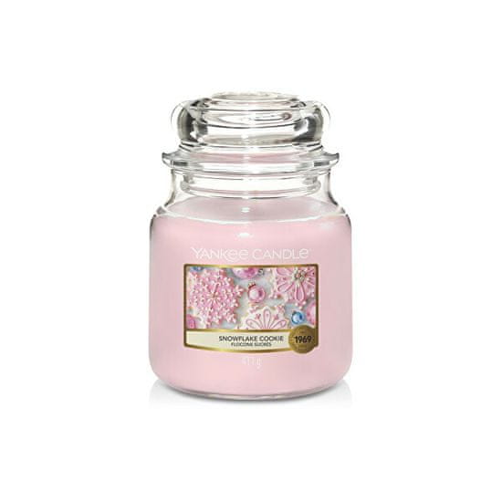 Yankee Candle Aromatická sviečka Classic stredná Snowflake Cookie 411 g