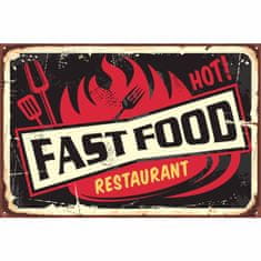 Retro Cedule Ceduľa Fast Food - Restaurant