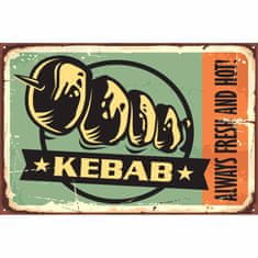 Retro Cedule Ceduľa Kebab
