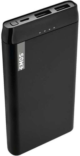 EMOS Alpha 10S powerbanka, 10000 mAh, čierna