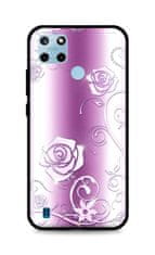 TopQ Kryt Realme C25Y silikón Abstract Roses 70517