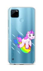 TopQ Kryt Realme C21Y silikón Flying Unicorn 69930