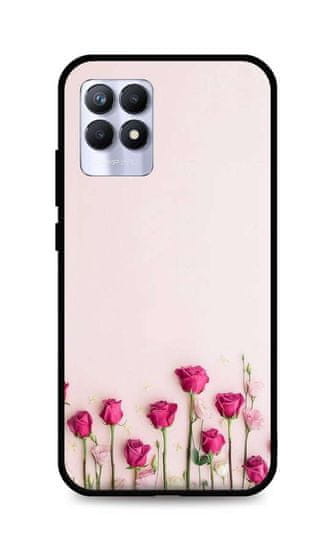 TopQ Kryt Realme 8i silikón Roses 69898