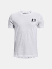 Under Armour Tričko UA SPORTSTYLE LEFT CHEST SS-WHT M