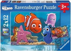 Ravensburger Puzzle Hľadá sa Nemo 2x12 dielikov