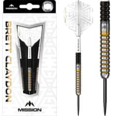 Mission Šípky Steel Brett Claydon - Black & Gold - 22g