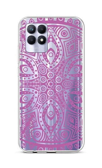 TopQ Kryt Realme 8i silikón Violet Mandala 69832