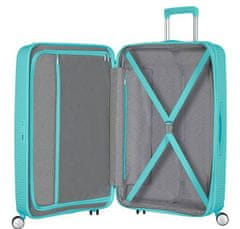 American Tourister Cestovný kufor na štyroch kolieskach SOUNDBOX SPINNER 77 EXP Poolside Blue