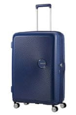 American Tourister Cestovný kufor na štyroch kolieskach SOUNDBOX SPINNER 77 EXP Midnight Navy