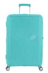 American Tourister Cestovný kufor na štyroch kolieskach SOUNDBOX SPINNER 77 EXP Poolside Blue