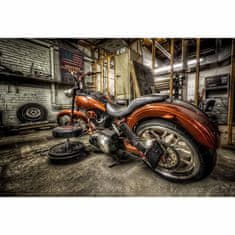 Retro Cedule Ceduľa motorka v garaži