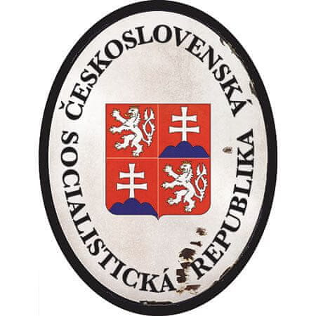 Retro Cedule Ceduľa Československá Socialistická Republika old