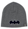 Chlapčenská čiapka Batman symbol 52 cm Sivá