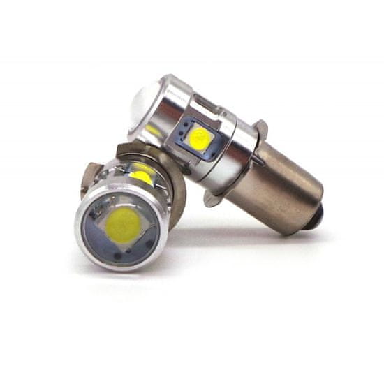 motoLEDy LED žiarovka PX13.5, P13, P13.5s 6V pre baterky 500lm