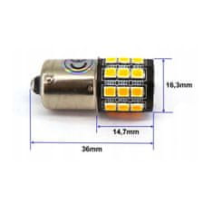 motoLEDy P21/5W LED BAY15D 12-24V 1100lm CANBUS biela žiarovka