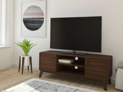 Danish Style TV stolík Caitlin, 140 cm, hnedá
