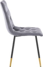 Danish Style Jedálenská stolička Lilith (SET 2 ks), antracitová