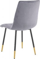 Danish Style Jedálenská stolička Lilith (SET 2 ks), antracitová