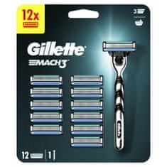 Gillette Mach3 Holiaci Strojček + 12 ks Holiacich Hlavíc