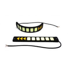 motoLEDy flexibilné denné svetlá DRL + smerové svetlá COB LED 20 + 6W Nové 2x 1050lm 2ks