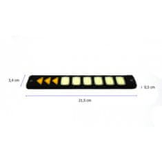 motoLEDy flexibilné denné svetlá DRL + smerové svetlá COB LED 20 + 6W Nové 2x 1050lm 2ks