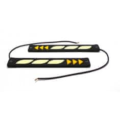 motoLEDy flexibilné denné svetlá DRL + LED smerovky 20W + 6W Nové 2x 1050lm 2ks