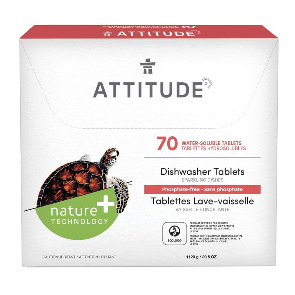 Attitude Tablety do umývačky bez fosfátov (70 dávok)