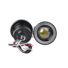 motoLEDy DRL COB LED SVETLÁ anjelské oko denné svetlo, priemer 6,5 cm 3200lm 2ks