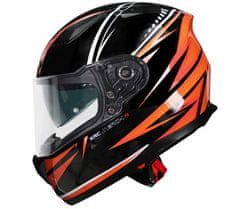 XRC Helma na moto Merchi R black/orange/grey vel. XL