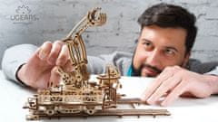 UGEARS 3D puzzle Rail Mounted Manipulator - Manipulátor nákladu na koľajnici