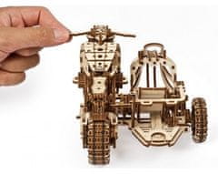 UGEARS 3D puzzle Motorka so sajdkárou 380 dielikov