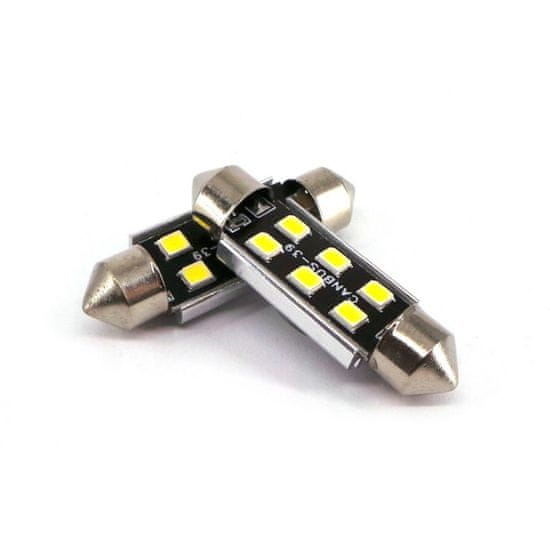 motoLEDy C10W C5W LED SV8.5 12-24V CANBUS 39mm 220lm biela