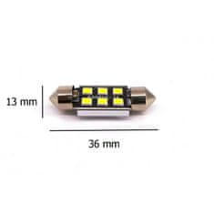 motoLEDy C5W LED SV8.5 12-24V CANBUS 36mm 220lm biela