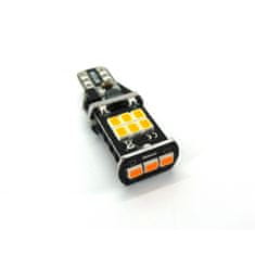 motoLEDy W16W LED žiarovka T15 12V CANBUS oranžová 980lm