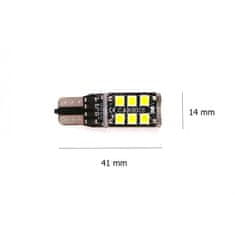 motoLEDy W5W LED žiarovka T10 10-18V CANBUS 560lm biela