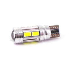 motoLEDy W5W LED žiarovka T10 12V CANBUS 400lm biela