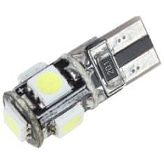 motoLEDy W5W LED žiarovka T10 12V 120lm CANBUS čistá biela