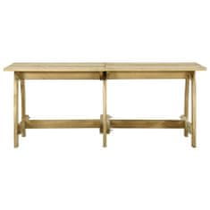 Petromila vidaXL Záhradný stôl 220x74x75 cm impregnované borovicové drevo