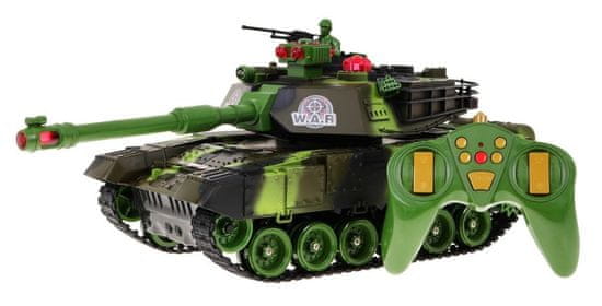 Mamido Tank na diaľkové ovládanie R / C 1:18 zelený