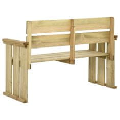 Petromila vidaXL Záhradná lavička 121 cm impregnované borovicové drevo