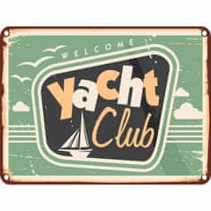 Retro Cedule Ceduľa Yacht Club