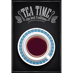 Retro Cedule Ceduľa Vintage - Tea Time