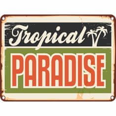 Retro Cedule Ceduľa Tropical Paradise