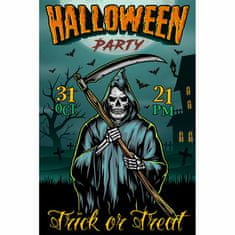 Retro Cedule Ceduľa Halloween Party 2