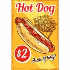 Retro Cedule Ceduľa Restaurant Menu 3 - Hot Dog