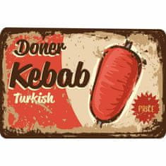 Retro Cedule Ceduľa Restaurant Menu Doner Kebab